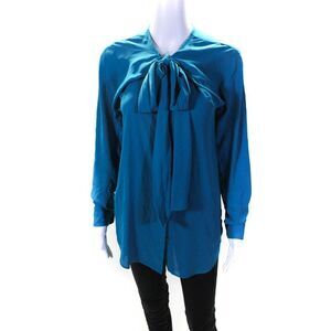 Atlein Collective Womens Tie Back Button Down Top Size 6 15876072